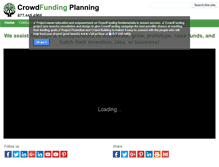 Tablet Screenshot of crowdfundingplanning.com